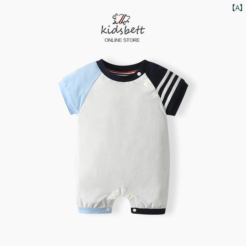 ベビー カバーオール プレイスーツ かわいい 赤ちゃん 幼児服 サマーウェア 夏服 新生児 男の子 ジャンプ スーツ 満月 百日 かわいい 夏服 薄手 半袖 ロンパース