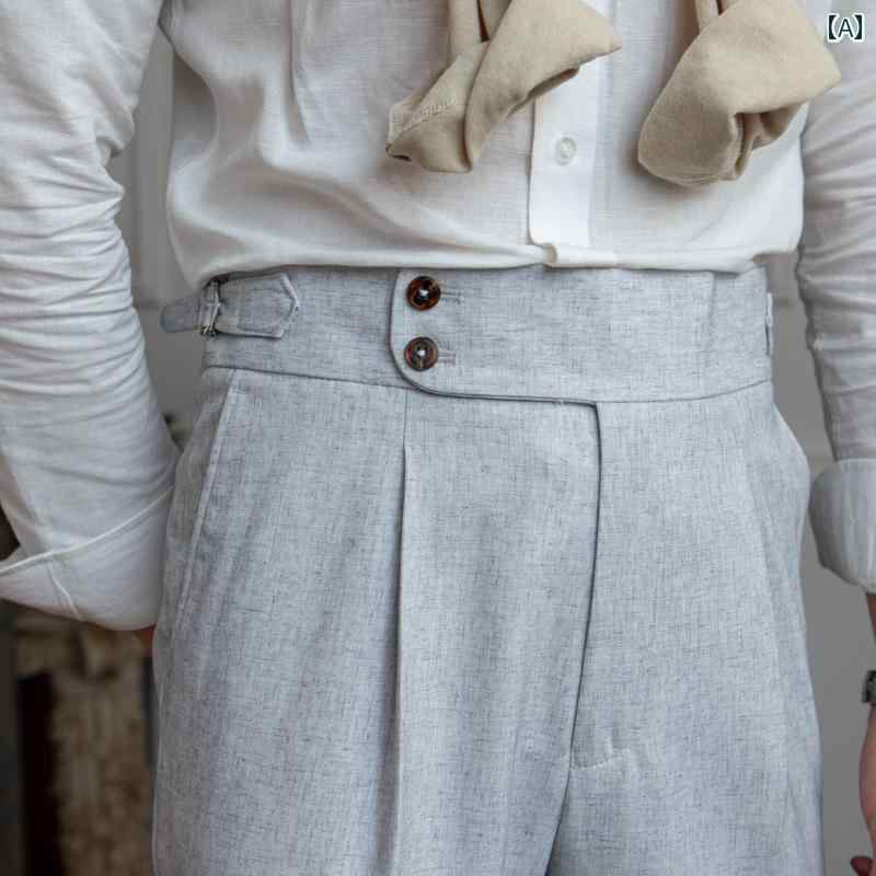 スラックス メンズ 紳士 スーツパンツ ボトムス ズボン タックパンツ カジュアル レトロ シンプル おしゃれ ビジネス 通勤 結婚式 パーティー