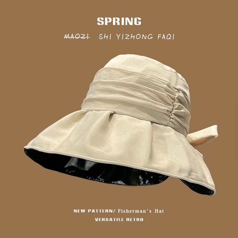 帽子 夏 ビーチ 外出時 レディース ビニール 日焼け防止帽子 エレガント 紫外線防止 つば広 サイクリン..