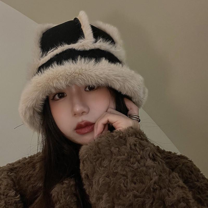 レディース 秋 冬 カジュアル 帽子 釣り帽子 バケット ハット 旅行 暖かい 厚み バケット ハット