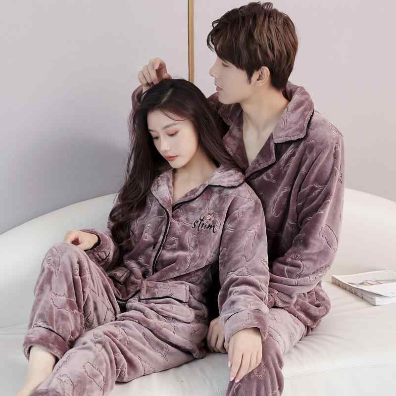 パジャマ ルームウェア カップル レディース 秋冬 ラグジュアリー もこもこ 厚手 シンプル メンズ 大き..
