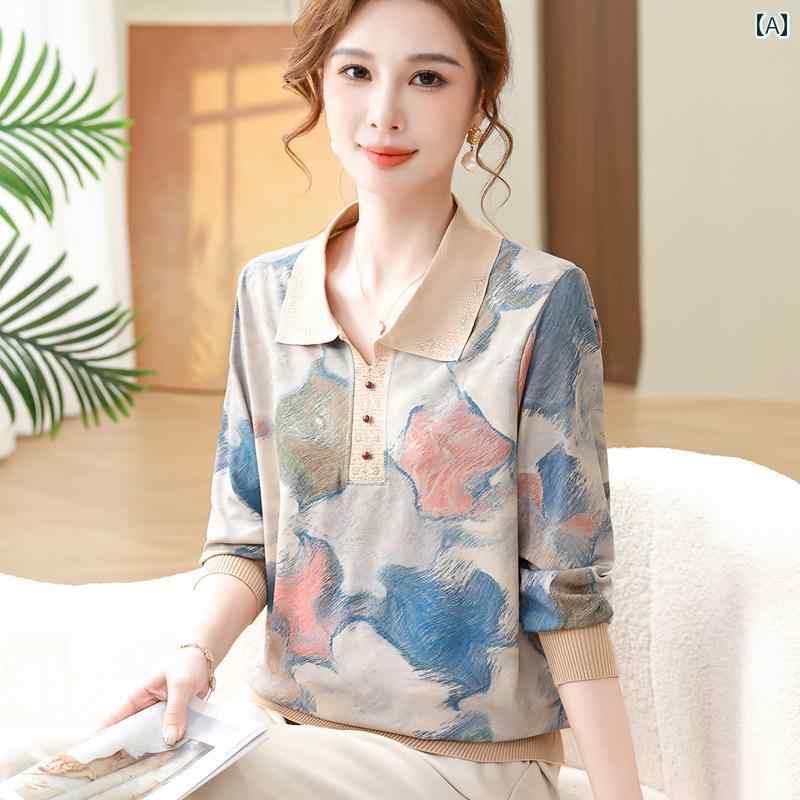 春 トップス 長袖 カジュアル 上品 エレガント レディース 薄手 ゆったり 華やか ロングスリーブ スタイリッシュ 通気性