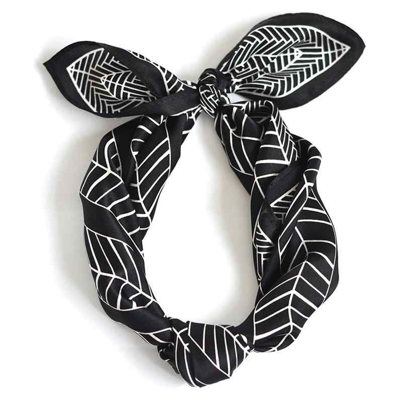 レディース ファッション アクセサリー ネック バンド 黒 ブラック スカーフ 和風 レトロ シンプル