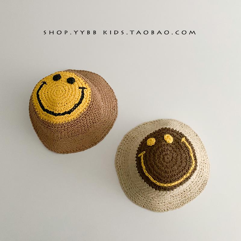 麦わら 帽子 子供 夏 海辺 レジャー 男の子 女の子 ビーチ 赤ちゃん 旅行 大きめ 笑顔 日焼け防止 日よ..