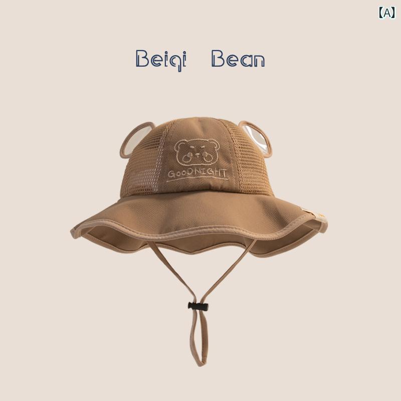 帽子 春夏 おしゃれ キッズ 男の子 ガールズ用 夏用 薄手 子供用 帽子 かわいい つば広 日よけ 帽子 メ..