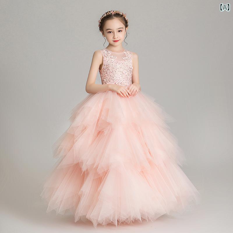 キッズ 子供服 女の子 フェアリー ドレス かわいい おしゃれ 韓国 着やい プリンセス お祝い セレモニー 式典 祝賀 撮影 発表会 パーティー イベント 結婚式 フラワーガール パフォーマンス コスチューム 衣装 アイテム