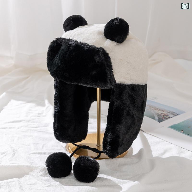 レディース メンズ 帽子 スイート かわいい キュート クマ 耳保護 韓国 秋冬 もこ...