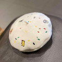 帽子 画家帽子 レディース 秋冬 かわいい 刺繍っても かわいい 爽やか ベレー帽 ウール 快適 かぼちゃ帽子