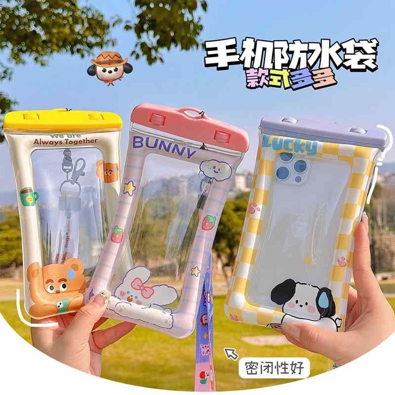 ビーチ プール スマホ バッグ 携帯電話 防水 バッグ 水泳 ダイビング スマホ対応 透明 防水 バッグ ストラップ ネック 携帯電話 ケース スマホ