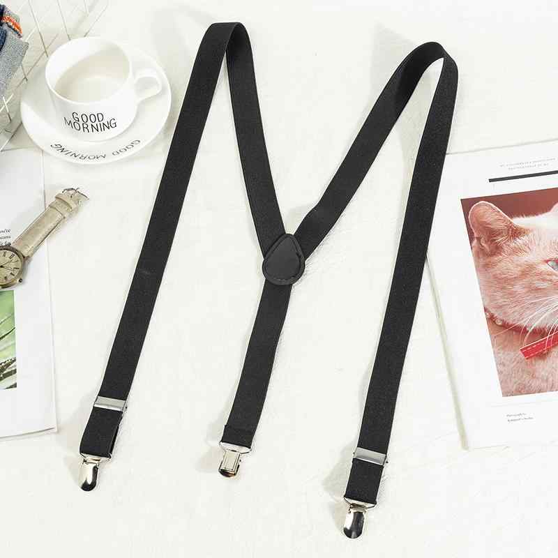 サスペンダー イギリス 韓国 レトロ カジュアル サスペンダー クリップ 大人 ユニセックス 滑りにくい サスペンダーベルト パンツ pu Y字型