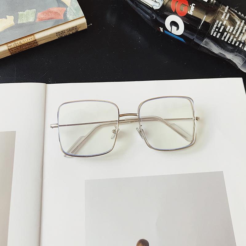 メガネ レディース おしゃれ ファッション 金属 アメリカン ユニーク メタル レディース シンプル シルバー ゴールド フルフレーム