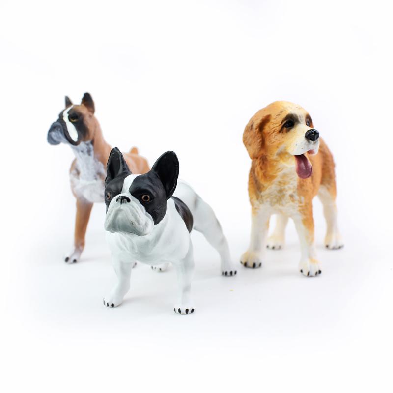 犬 フィギュア 模型 動物 犬 ラブラドール ブルドッグ ボクサー 犬 チック 子供 早期 教育 おもちゃ 装飾品