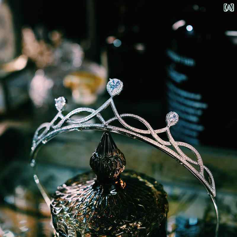 花嫁 ウェディング レディース 韓国 シンプル ティアラ クラウン 誕生日 プリンセス 大人式 エレガント 結婚式 パーティー