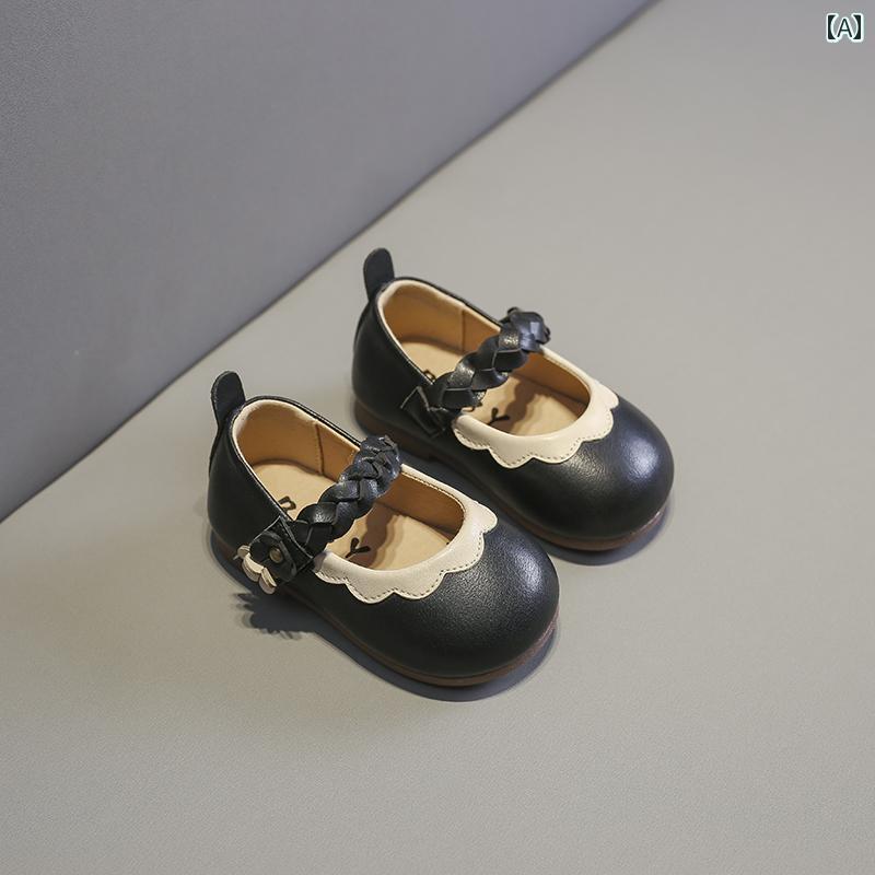 ベビー キッズ シューズ ソフトレザー フォーマル エレガント 滑りにくい 通気性 ソフトソール プリン..