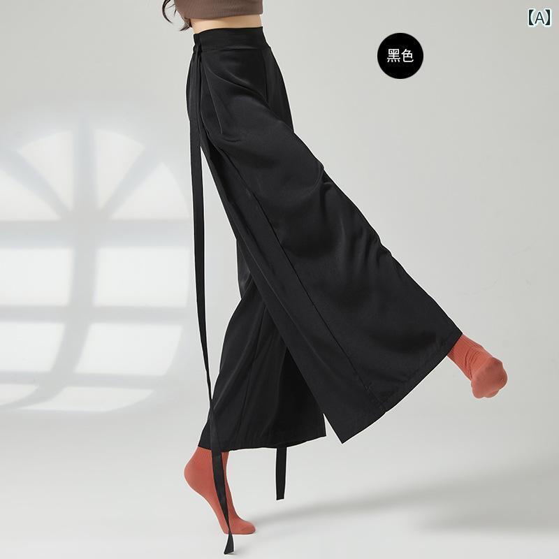 パンツ エレガント モダン ダンス 練習服 ボディ 練習 レディース 中国 舞踊 ワイド レッグ 大人 パフォーマンス 服