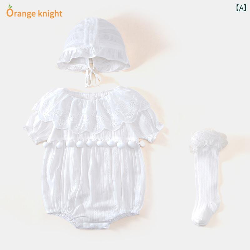 ロンパース ベビー服 ジャンプ スーツ フルムーン プリンセス 夏服 新生児 女の子 写真撮影用 かわいい ワンピース スーツ 薄手