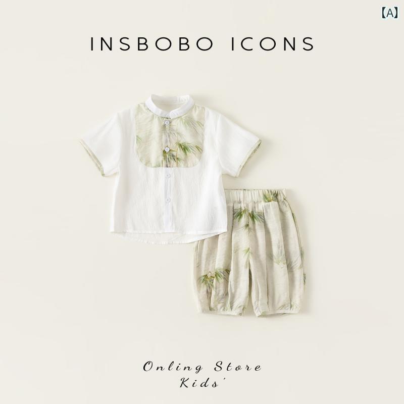 Rakuten - 夏ウェア 子供服 セットアップ シンプル カジュアル かわいい ベビー 赤ちゃん キッズ 乳幼児 子供 ベビー服 キッズファッション 男の子 夏