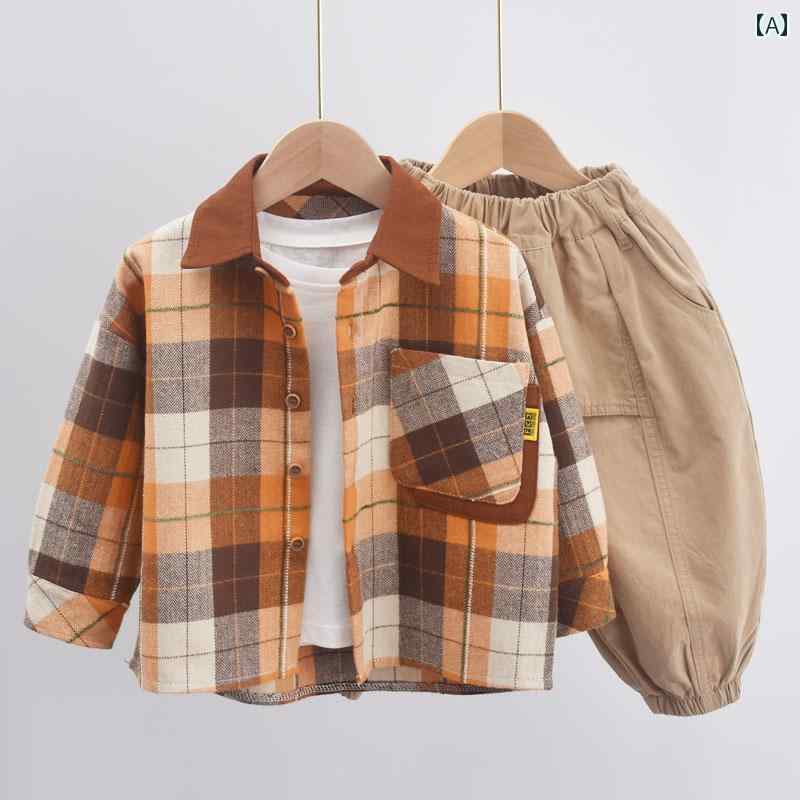 シャツ トップス コート シャツ キッズ ファッション 子供用 長袖 男の子用 春 ベビー 起毛 チェック柄..