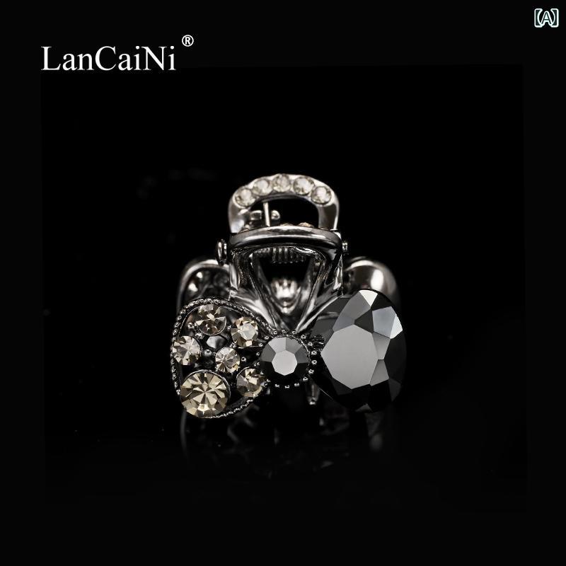 クリップ レディース 髪飾り リボン コンパクト シンプル キャバ嬢 上品 エレガント きらきら 普段使い使い おしゃれ クール 大人っぽい かわいい