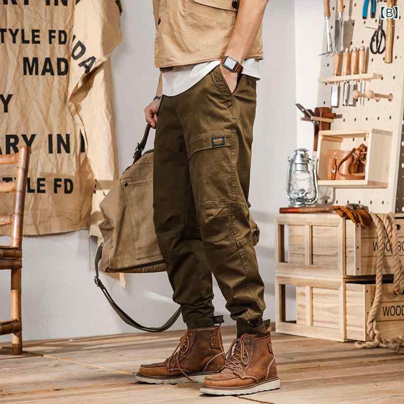 カジュアル パンツ アウトドア 動きやい メンズ 紳士服 メンズ パンツ 普段使い 長ズボン ストレート ワークパンツ
