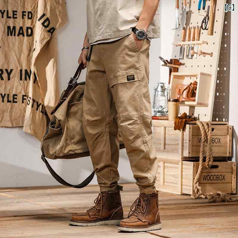 カジュアル パンツ アウトドア 動きやい メンズ 紳士服 メンズ パンツ 普段使い 長ズボン ストレート ワークパンツ