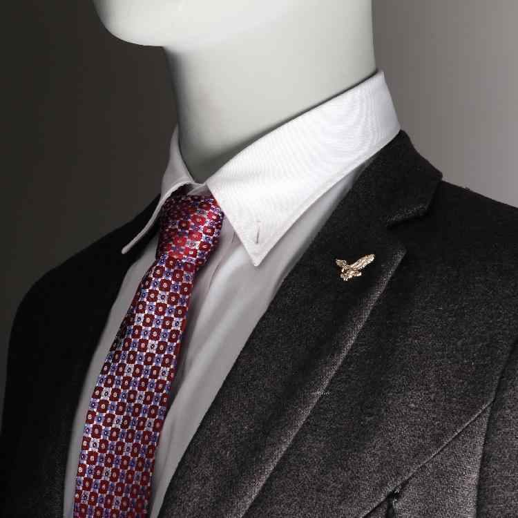 ピン メンズスーツ コサージュ ブローチ イーグル 小さめ 襟ピン メンズアクセサリー ブローチ