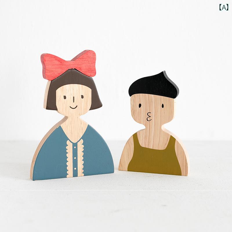 置き物 オブジェ オーナメント 家族 木 玄関 子供部屋 ホーム テレビ キャビネット 装飾 ナチュラル カントリー ディスプレイ