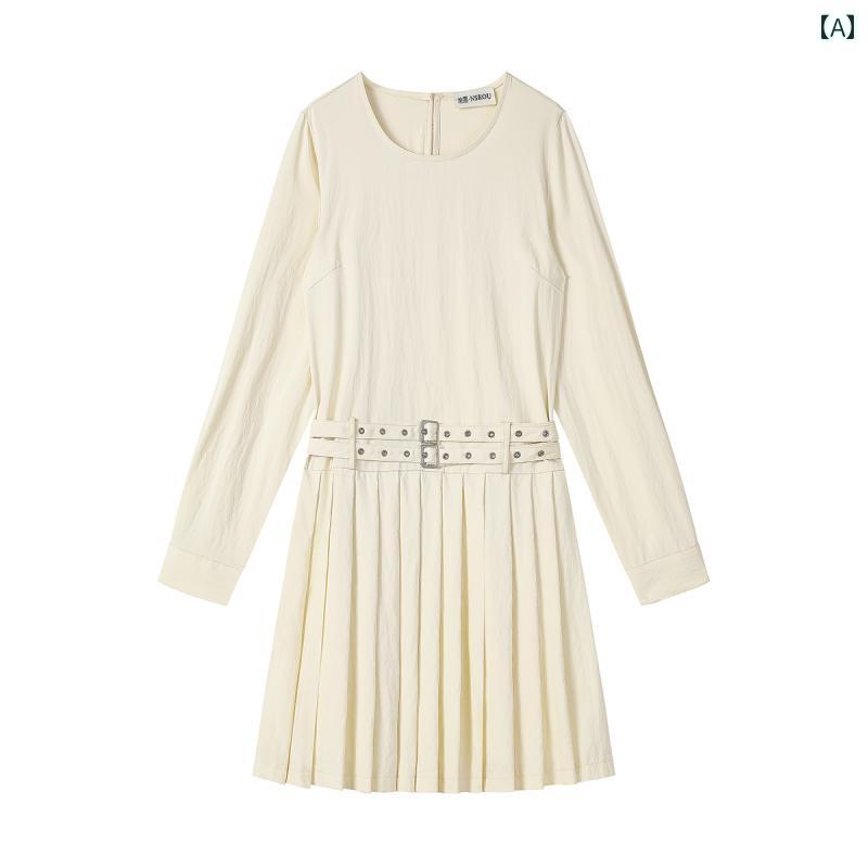 レディース 夏 ワンピース かわいい 上品 フレンチ スリム ドレス 春 ハイエンド a ライン プリーツスカート
