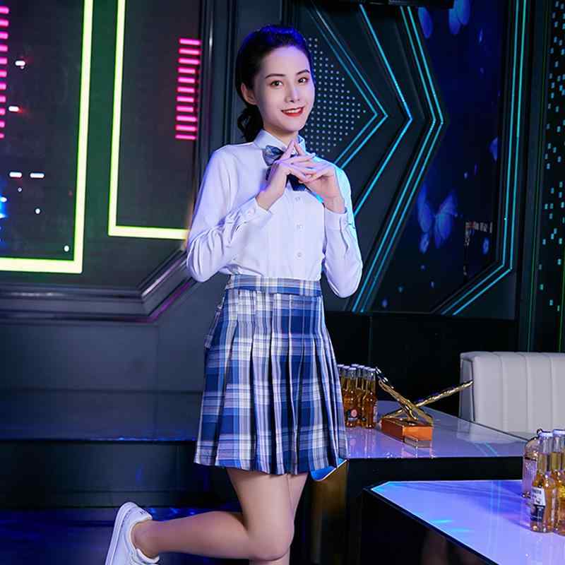 ユニフォーム 制服 作業着 おしゃれ ファッション 秋冬 キャバ バー ウェイター JK プリーツスカート ワーク ホテル フロント 大きめサイズ