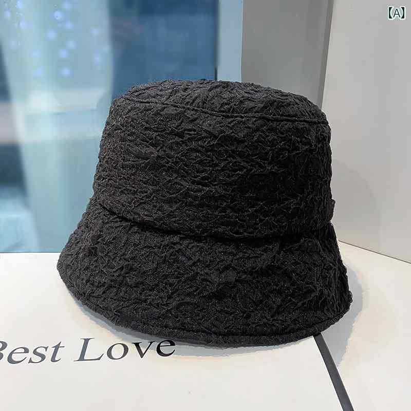 レディース 夏 帽子 日除け アウトドア レジャー サマー シンプル メッシュ 通気性 バケット ハット 女性 韓国 しわ 顔 多目的 日焼け防止 フィッシャーマン