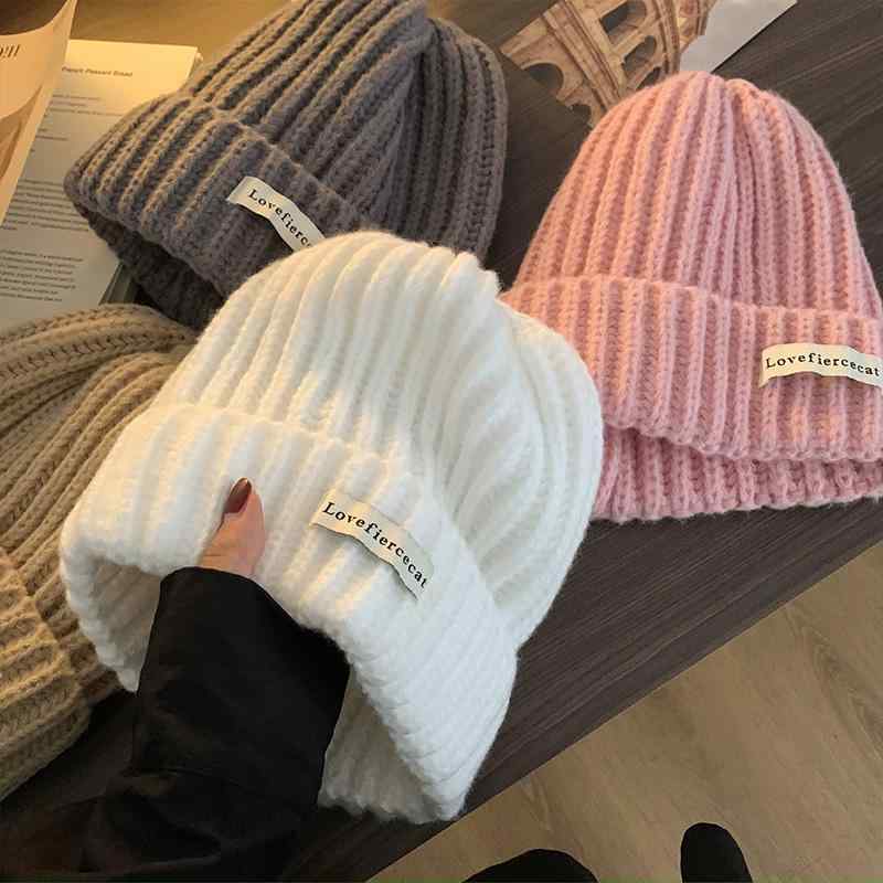 秋 冬 ウール 帽子 韓国 女性用 ゆるい 帽子 耳保護 防寒 帽子 小顔 和風 大きい ...