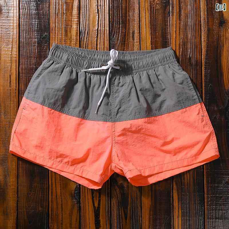 メンズ カジュアル パンツ ビーチ 海パン 水着 海水 プール 海水浴 サーフィン スポーツ 休暇 水泳 フィットネス ランニング 速乾 大きいサイズ 裏地