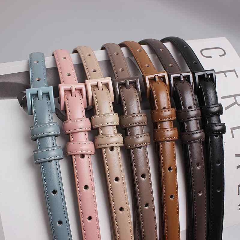 乐天商城 - ベルト 韓国 カラフル ピン バックル レディース ファッション アクセサリー オールシーズン ベルト ウエスト バンド スリム