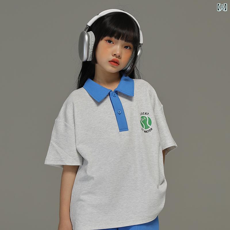 パンツ 子供服 おしゃれ キッズ 女の子 夏用 薄手 スポーツ レジャー スーツ 女の子 ポロシャツ Tシャツ 子供用 ショート