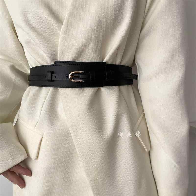 ドレス レディース ベルト ワイド ベルト 女性 ハイエンド 装飾 スーツ ガードル ベルト 黒