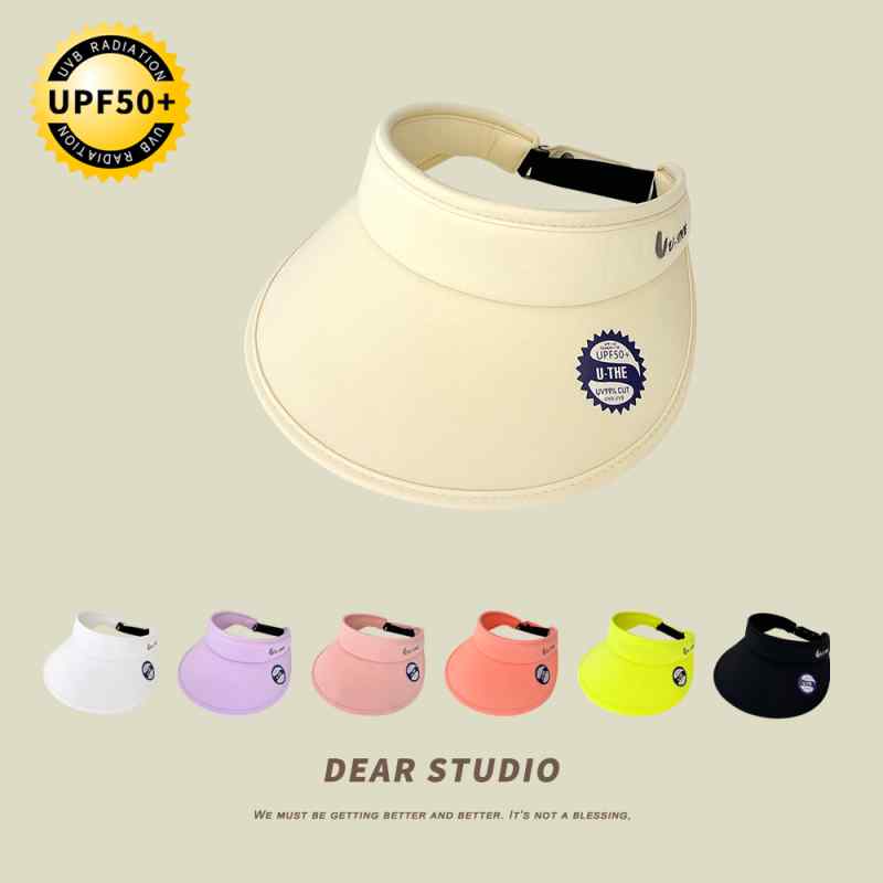 サンバイザー アウトドア 日よけ ファッション ハット 帽子 キャップ ひさし帽 小物 日焼け防止 ひんやり 涼しい 快適 スポーティ 旅行 つば 大きめ 調節可能 レディース スタイリッシュ 外出 屋外 レジャー レディース 夏