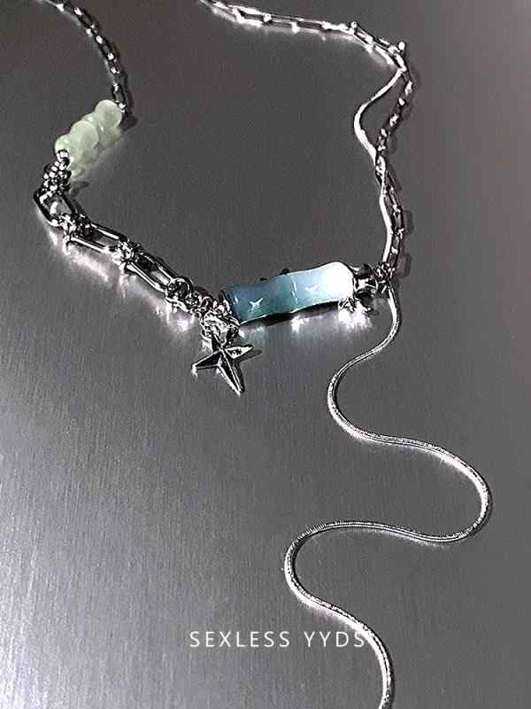 アクセサリー 秋 冬 ネックレス 中華風 女性用 竹 ハイエンド 男性用 エスニック セーター チェーン