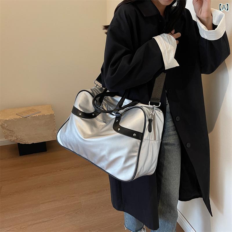 バッグ レディース メンズ ハンドバッグ 鞄 カジュアル 快適 旅行 トラベル 通勤 通学 バッグ 大容量 PU レトロ