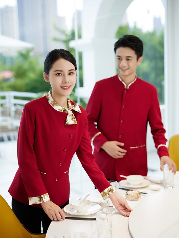 飲食店 ユニフォーム 制服 作業着 おしゃれ ファッション ケータリング ウェイター 長袖 ホテル カフェ レストラン 秋冬 大きめサイズ ポリエステル 飲食店 セット