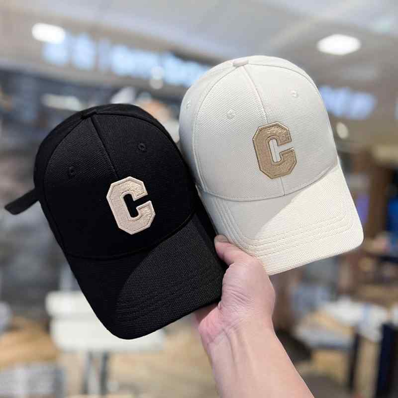 帽子 レディース 韓国 C文字 野球帽 春秋 日焼け防止 ひさし キャップ