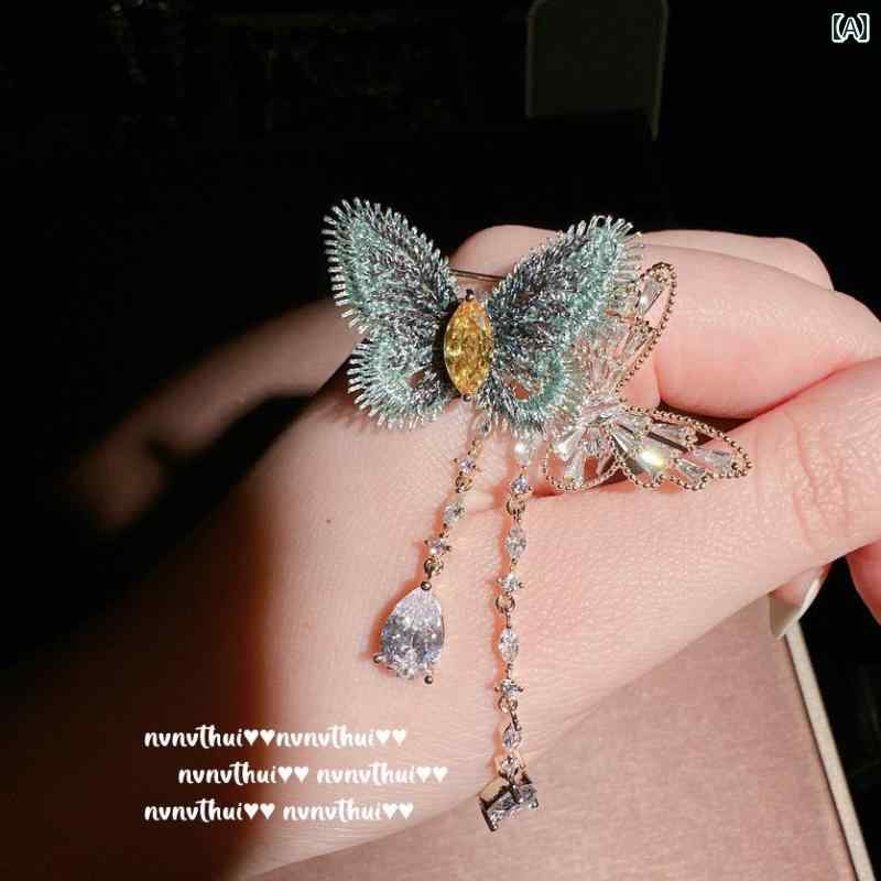 ブローチ 上品 セレモニー モヒート エメラルド ローズ ブローチ ハイエンド 女性 コサージュ パール セーター ピン スーツ