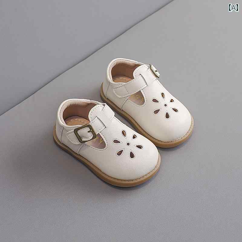 ベビー キッズ シューズ レザー フォーマル エレガント 春秋 女の子 滑りにくい ソフトソール 幼児 靴 ..