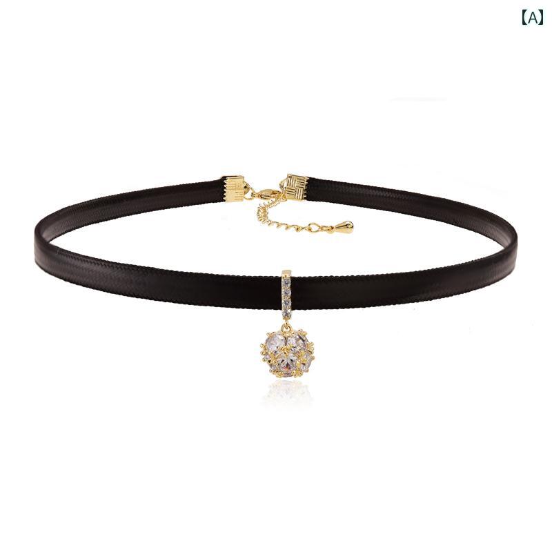 ネックレス レディース 大人 かわいい アクセサリー ネック チェーン 鎖骨 チェーン ショート ネック ジュエリー ネック ストラップ 首輪 韓国 魅惑的 シンプル アクセサリー