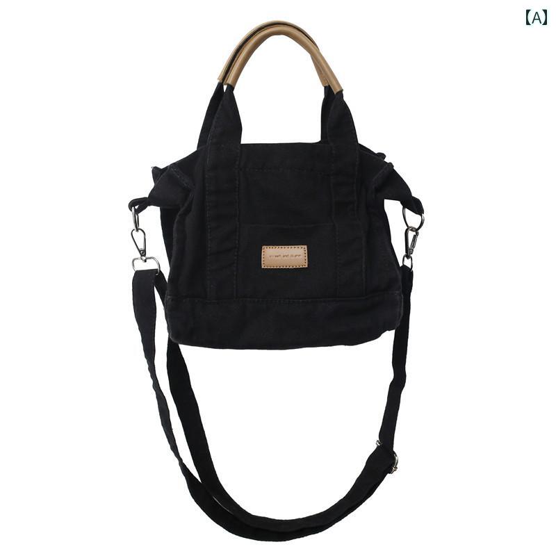 クロス ボディバッグ レディース キャンバス ショルダー ハンド大容量 夏 ジッパー ミディアム