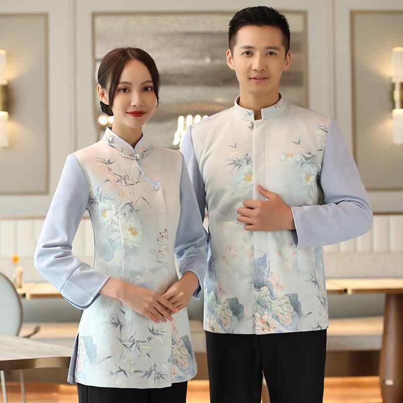 ウェイター 制服 ユニフォーム レディース レストラン ホテル 中華風 エレガント 飲食店 接客業 パーティ バンケット