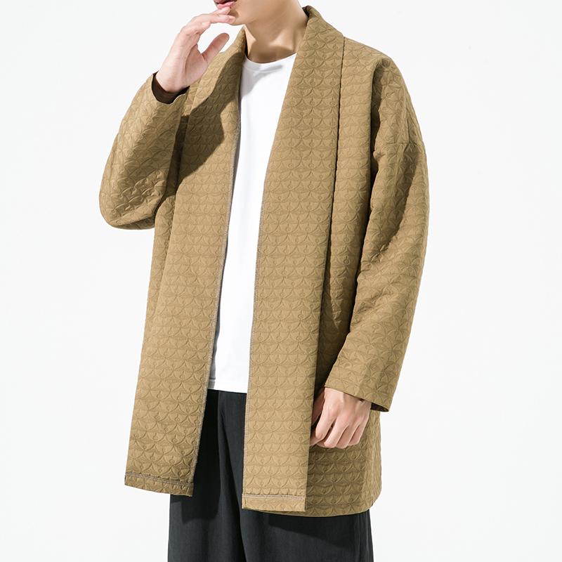 재킷 맨즈 가을 겨울 중국 당나라 정장 두꺼운 면 자카드 버튼 밖 가디건 한복 윈드브레이커