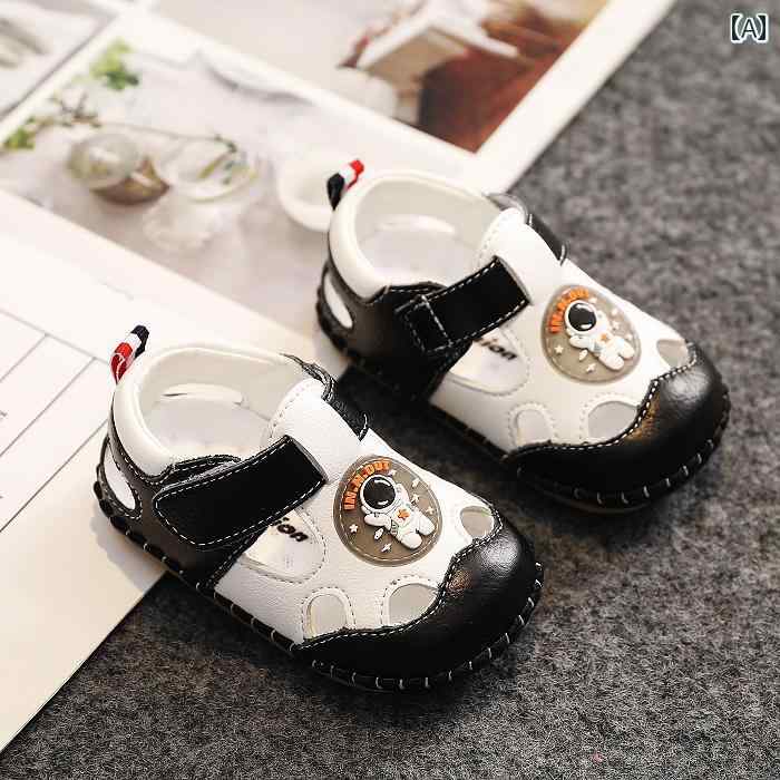 サンダル ベビー キッズ シューズ カジュアル スポーツ おしゃれ 夏 革 滑りにくい ソフト ソール 通気性 幼児 靴