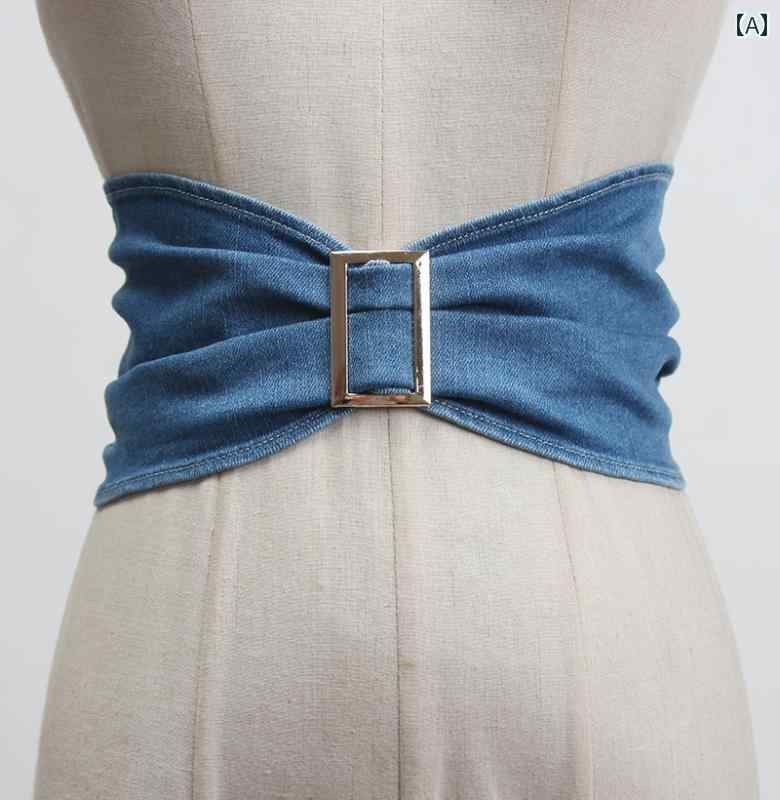 ベルト レディース 幅広 ウエストマーク カジュアル ストレッチ 生地 ガードル チュニック ブラック シ..