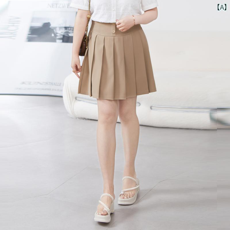 スカート ミニスカート プリーツスカート 大きめサイズ 夏 ハイウエスト ガーリー キュート 魅惑 通学 ホームウェア レディース ぽっちゃり