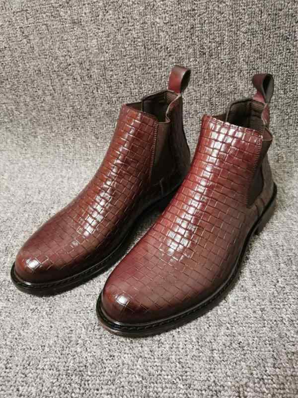 チェルシーブーツ メンズ 春 ブリティッシュ風 ショートブーツ 大きめ レザーブーツ 耐久性 クール